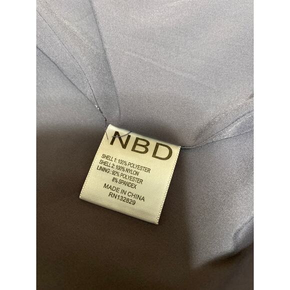 NBD Purple Satin Lace Cutout Sleeveless Cami Camisole Midi A-line Slip Dress S - Picture 4 of 4